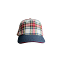 DAD Hat - PLAID DENIM BRIM